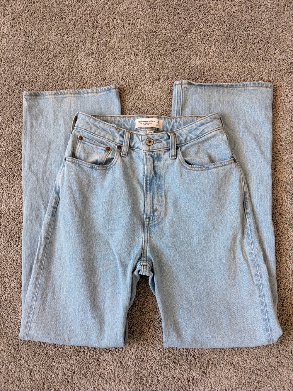 Abercrombie & Fitch Light Blue High-Rise Jeans